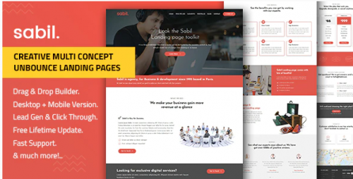 Sabil — Multi-Purpose Template with Unbounce Page Builder