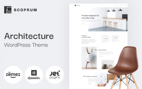 Scoprum – Furniture design WordPress theme for classy studios WordPress Theme scoprum furniture design wordpress theme for classy studios wordpress theme