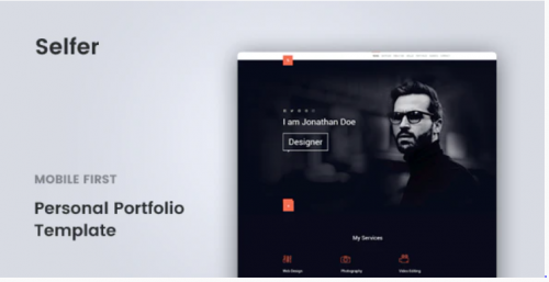 Selfer – Personal Portfolio Template selfer personal portfolio template