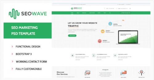 Seo Wave – Marketing HTML Template seo wave marketing html template