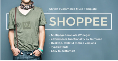 Shoppee – Stylish eCommerce Muse Template