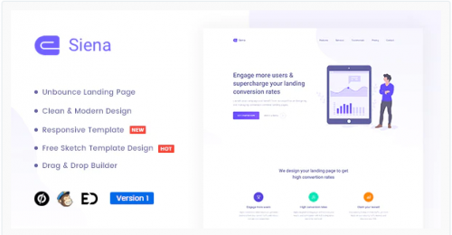 Siena – Marketing Unbounce Landing Page Template