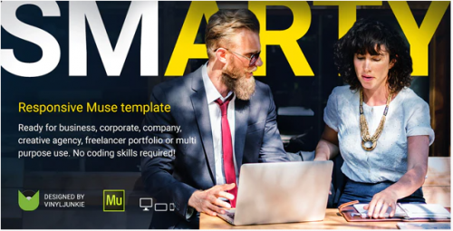 SmArty – Multipurpose Responsive Muse Template