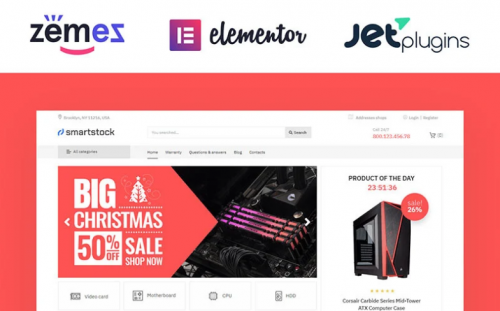 Smartstock – Electronics ECommerce Classic Elementor WooCommerce Theme smartstock electronics ecommerce classic elementor woocommerce theme