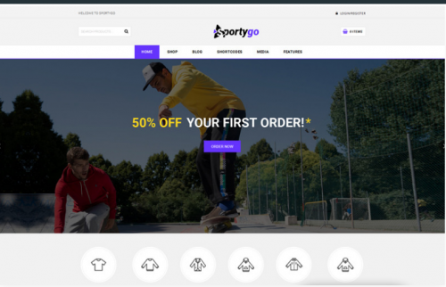 SportyGo – Sports Shop WooCommerce Theme sportygo sports shop woocommerce theme