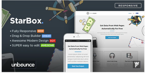 StarBox – Startup Unbounce Landing Page Template