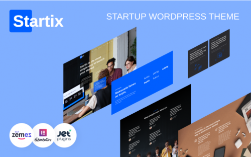 Startix – Modern One-page WordPress Theme For Startup WordPress Theme