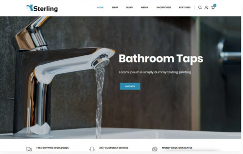 Sterling – Bathroom Accessories Store WooCommerce Theme sterling bathroom accessories store woocommerce theme
