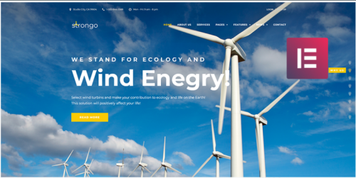 Strongo – Wind Energy Company WordPress Theme strongo wind energy company wordpress theme