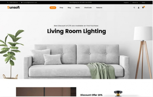 Sunsoft – Lighting Store WooCommerce Theme sunsoft lighting store woocommerce theme