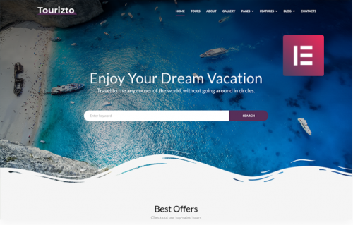 Tourizto – Travel Company Elementor WordPress Theme tourizto travel company elementor wordpress theme