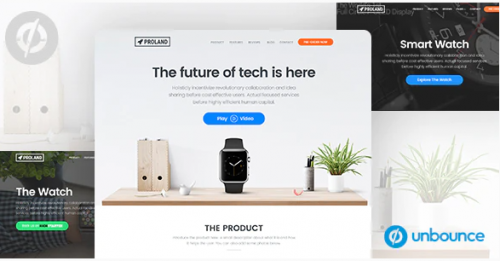 Unbounce Product landing Page Template – Proland