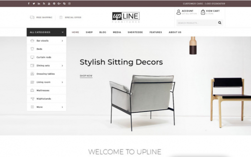 UpLine – Furniture Online Store WooCommerce Theme upline furniture online store woocommerce theme