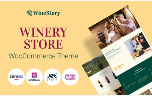 WineStory – Genuine And Charming Winery WooCommerce Theme