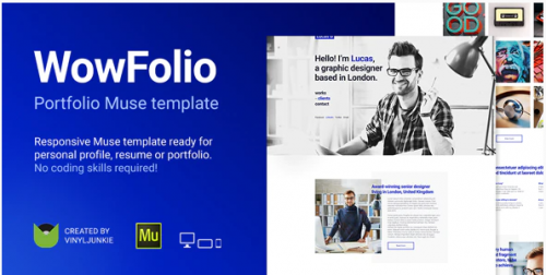 WowFolio – Responsive Portfolio / Resume Muse Template