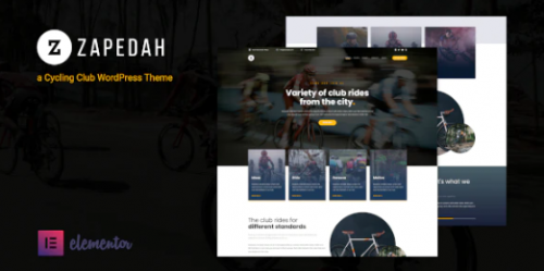 Zapedah – Cycling Club WordPress Theme 1.2 zapedah cycling club wordpress theme