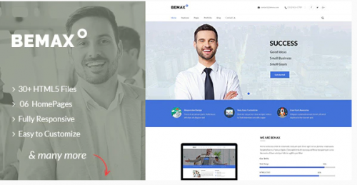 Bemax – Multipurpose Corporate Business HTML5 Template bemax multipurpose corporate business html template