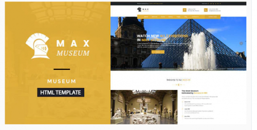 Max Museum – Historical & Artifacts HTML Template