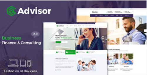 Advisor | Consulting, Business, Finance Template advisor consulting business finance template