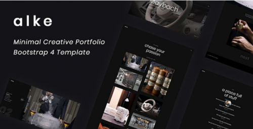 Alke – Minimal Creative Portfolio Template alke minimal creative portfolio template