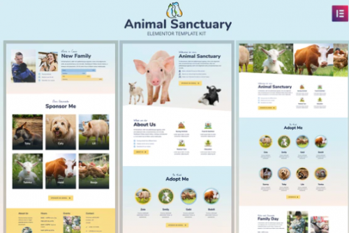 Animal Sanctuary – Non-Profit Template Kit animal sanctuary non profit template kit