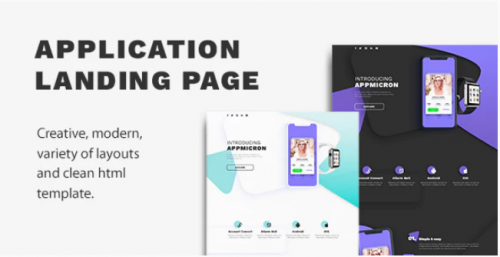 Appmicron – App & Product Landing page appmicron app product landing page