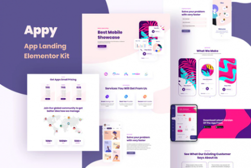 Appy – Sales & Landing Page Template Kit appy sales landing page template kit