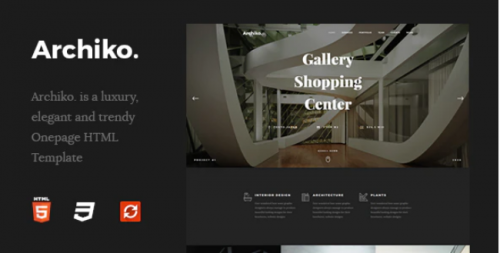 Archiko. – Architecture Onepage HTML Template archiko architecture onepage html template