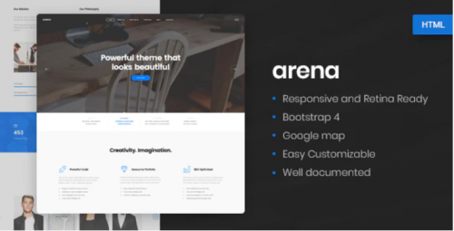 Arena – Business & Agency HTML5 Template arena business agency html template
