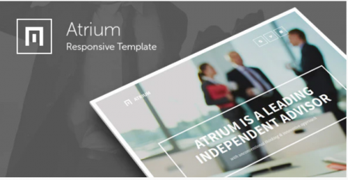 Atrium – Finance Consulting Advisor Template atrium finance consulting advisor template