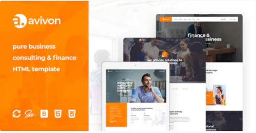 Avivon – Pure Business Consulting & Finance HTML5 Template avivon pure business consulting finance html template