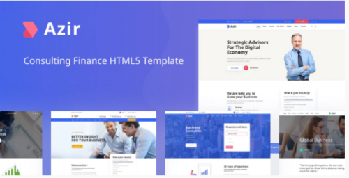 Azir | Consulting Finance HTML5 Template azir consulting finance html template