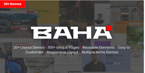 BAHA – Responsive Multi-Purpose HTML Template baha responsive multi purpose html template