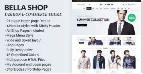 Bella – eCommerce HTML Shop with RTL bella ecommerce html shop with rtl
