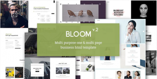 Bloom – One & Multi Page Business HTML Template bloom one multi page business html template