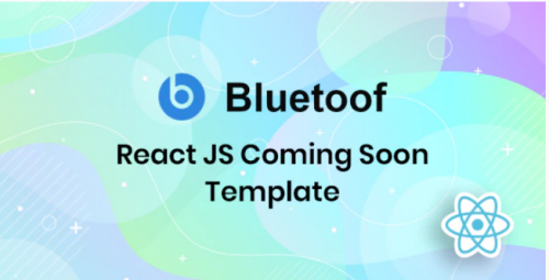 Bluetoof – React JS Coming Soon Template bluetoof react js coming soon template
