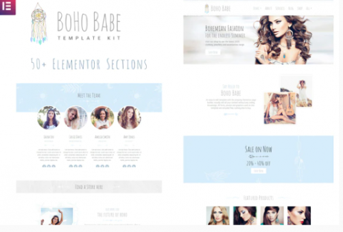 Boho Babe – Elementor Template Kit boho babe elementor template kit