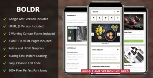 Boldr | Mobile Template and Google AMP boldr mobile template and google amp