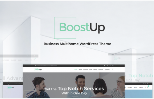 ECommerce Modern Elementor boostup business consulting wordpress theme