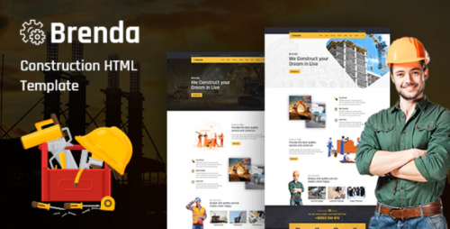 Brenda – Construction HTML5 Template brenda – construction html template