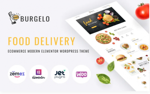 Burgelo - Food Delivery ECommerce Modern Elementor WooCommerce Theme
