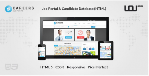 CAREERS – Job Portal & Candidate Database (HTML) careers job portal candidate database html