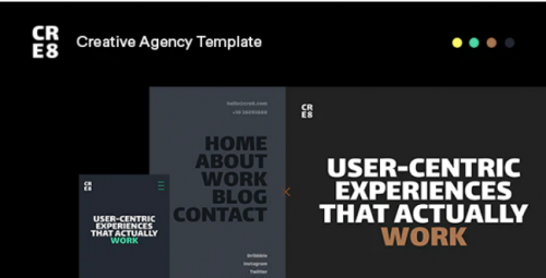 CRE8 Creative Agency HTML Template cre creative agency html template