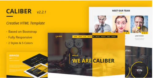 Caliber – Creative Multi Purpose HTML Template caliber creative multi purpose html template