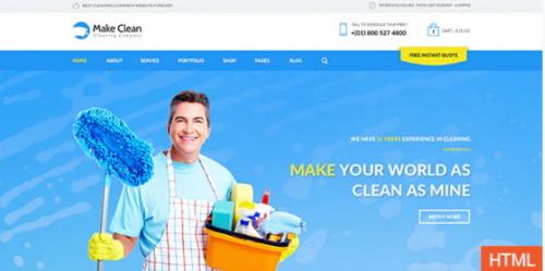 Make Clean – Responsive HTML Template capture