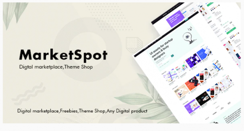 Marketspot – Digital Marketplace Template for Creative Shops capture