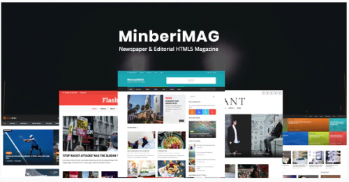 MinberiMag – Newspaper & Editorial HTML5 Magazine capture