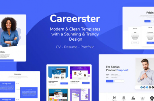 Careerster – CV/Resume Elementor Templates careerster cvresume elementor templates
