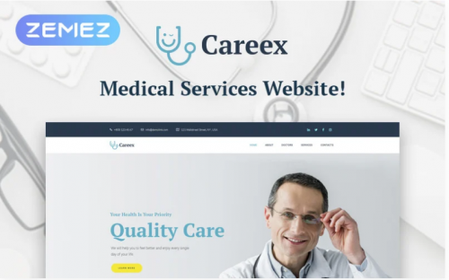 Careex - Family Doctor Elementor WordPress Theme