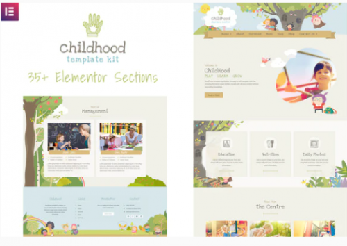 Childhood Kids Child Care Center Template Kit childhood kids child care center template kit